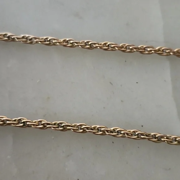 AJG 20-12K CO Gold Rope Chain Necklace 27 Inches - Picture 9 of 12